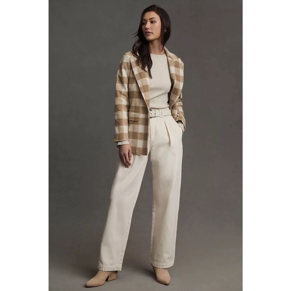 New Hutch by Anthropologie Plus Plaid Blazer Size 2X